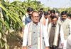 केन्द्रीय कृषि मंत्री शिवराज सिंह चौहान पहुंचे छत्तीसगढ़ के ग्राम गिरहोला एवं खपरी