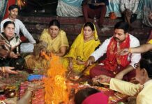 नवरात्रि का समापन: माँ सर्वमंगला देवी मंदिर में हवन-पूजन और कन्या भोज, कल होगा जवारा विसर्जन