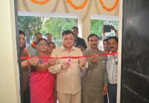 बालको राम मंदिर परिसर में नवनिर्मित सामुदायिक भवन का उद्योग मंत्री लखन लाल देवांगन ने किया लोकार्पण