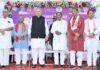 मुख्यमंत्री विष्णु देव साय सुशासन तिहार अंतर्गत राजनांदगांव में आयोजित जनसमस्या निवारण शिविर में हुए शामिल