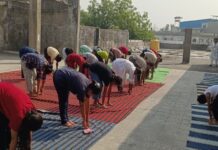 जन शिक्षण संस्थान में मना अंतर्राष्ट्रीय योग दिवस, किया गया योगाभ्यास