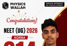 Physics Wallah विद्यापीठ पाठशाला कोरबा ने रचा इतिहास, NEET-2026 में जिले को मिला सर्वश्रेष्ठ परिणाम