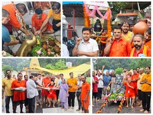 हर-हर महादेव से गूंजा कनकेश्वर धाम, कांवरियों की सेवा में समर्पित रहा कोरबा कांवरिया संघ