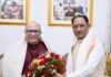 मुख्यमंत्री विष्णुदेव साय से निर्माता-निर्देशक डॉ. चंद्रप्रकाश द्विवेदी ने की सौजन्य मुलाकात