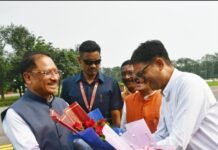 रायगढ़ पहुंचने पर मुख्यमंत्री विष्णुदेव साय का हुआ भव्य स्वागत