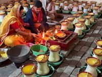कोरबा के सर्वमंगला मंदिर में शारदीय नवरात्रि की धूम, 12,106 ज्योति कलश प्रज्वलित; विदेशों से भी पहुंची आस्था की ज्योति