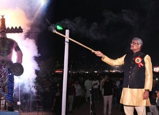 बालकोनगर में धूमधाम से मनाया गया विजयादशमी उत्सव