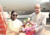 स्वामी विवेकानंद विमानतल पर राष्ट्रपति श्रीमती द्रौपदी मुर्मु का हुआ आत्मीय स्वागत